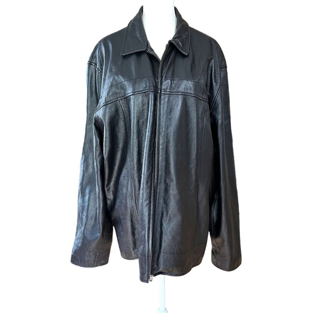 Wilsons Leather M. Julian Vintage Black Leather Jacket Men's Large
